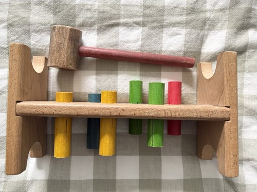 Vintage wooden kiddicraft peg - vintage,