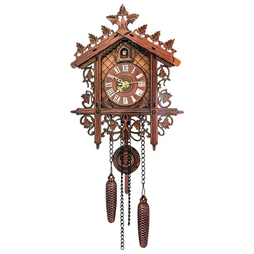 Vintage wooden wall clock - wooden,