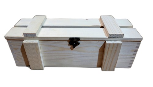 Wooden crate box wine bottle - wooden,