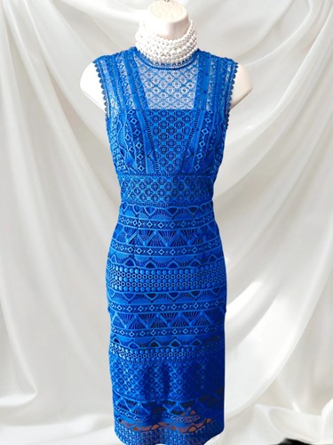 Karen millen blue lace - blue, pencil