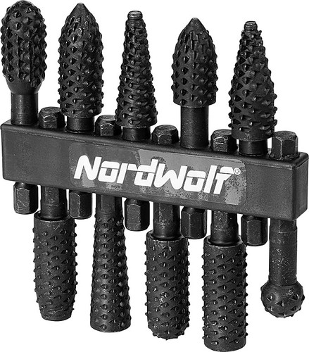 Rotary burr rasp file set - burr,