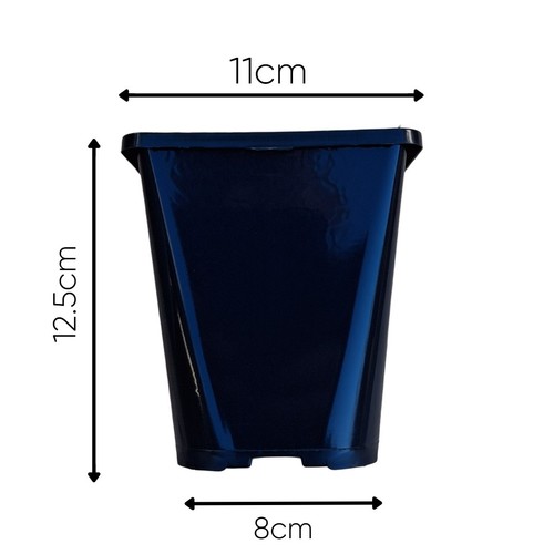 Black plastic plant pots - pots, 1