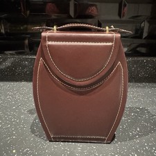 Vintage Style Burgundy Leather