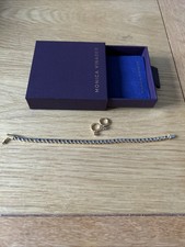 Monica Vinader Gemstone Essential Tennis Bracelet 18k Gold Vermeil & Iolite  New