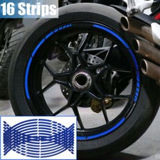 16x Blue Reflective Stickers