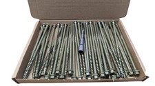 Box 50 - AJFixings Timber Hex Head Exterior Green Decking Frame Fixing 150mm 