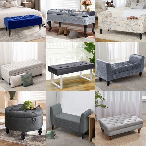 Upholstered ottoman storage - upholstered,