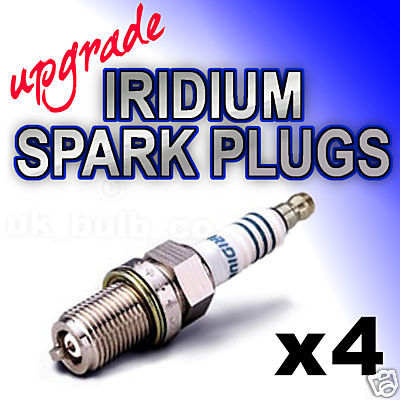 Upgrade iridium spark plugs - plugs, x4