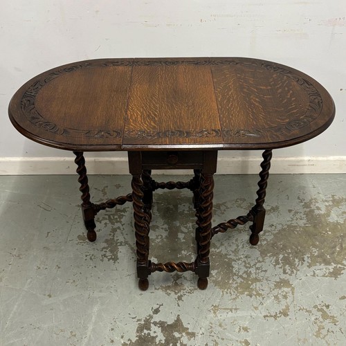 Vintage oak drop - leaf, table