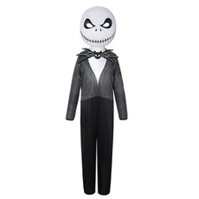 Halloween Coaplay Jack Skellington Costume Fancy Dress Kids Boys Party Outfit %