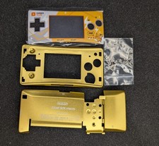 Gold Pikachu Theme Full Housing Shell Nintendo GameBoy Micro Replacement Housing
