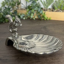 Seba Silver Plated Squirrel Shell Dish Made in England – Vintage Decorative