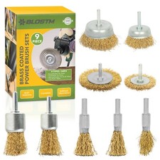 BLOSTM 9pcs Steel Wire Brush