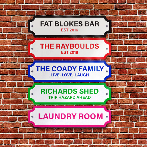 Personalised street sign - street,