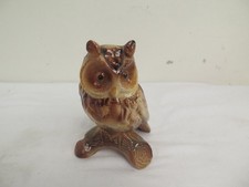 Jema Holland Owl Pottery Ceramic Bird Brown Heigh 16cm