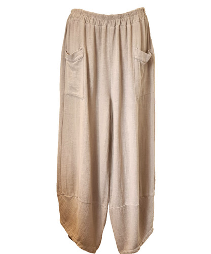 Italian washed linen trousers - italian,