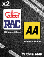 RAC Stickers + AA Stickers