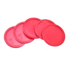 5Pcs Durable Mini Air Hockey Table Pucks 51mm Puck Children Table Red