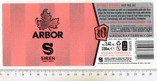 UK Beer Label - Siren Brewery