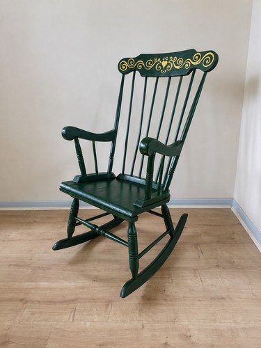 Vintage painted wooden - painted,