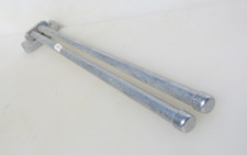 Antique Nickel Brass Clothes Rail Airer Drier Bathroom Towel Old Vintage 16"D