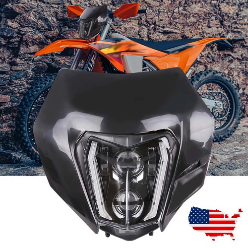 Led headlight black fairing - led,