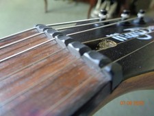 Wide-neck Dean electric guitar