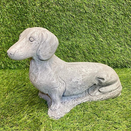 Concrete sausage dog dachshund - sausage,
