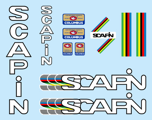 Scapin decals stickers - scapin, bicycle