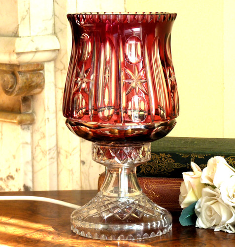 Crystal glass table desk - table,