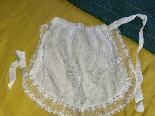 Vintage white lace apron maids - vintage,