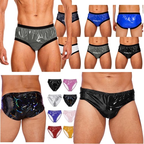 Men wetlook briefs - wetlook,