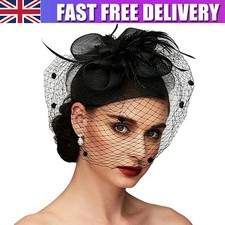 Women Fascinator Hat with Veil