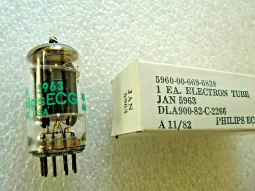 5963 philips ecg ecc82 12au7 - philips,