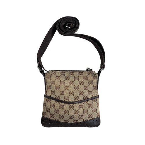 Gucci canvas messenger - gucci,