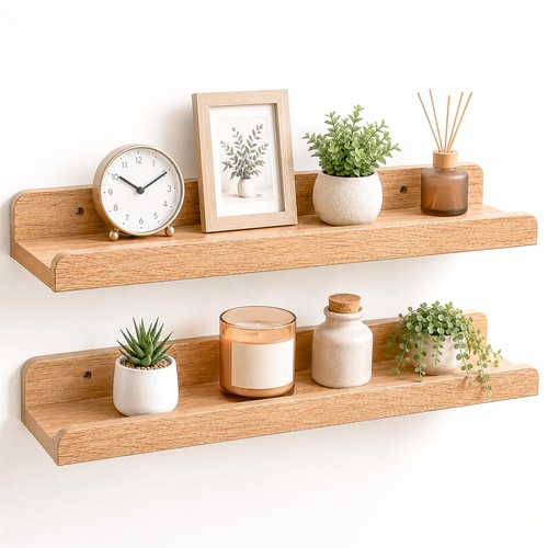 Shaped floating wall - floating, shelf