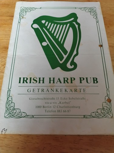 Irish harp pub berlin vintage - irish,