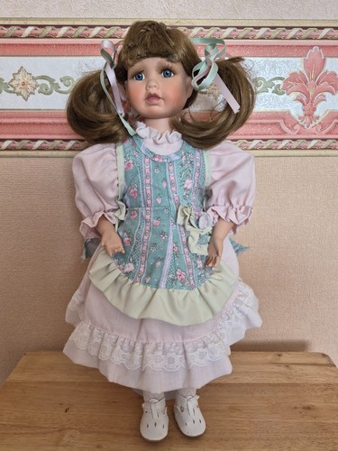 Vintage porcelain doll - porcelain,