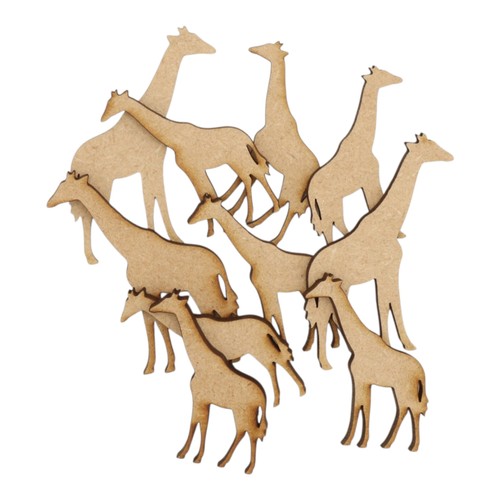 Wooden giraffe mdf craft - wooden,