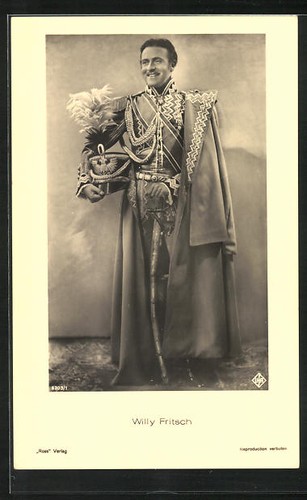 Postcard actor willy fritsch - postcard,