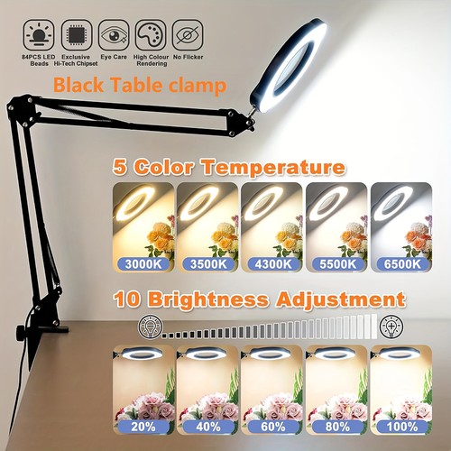 15x magnifying glass with led - glass,