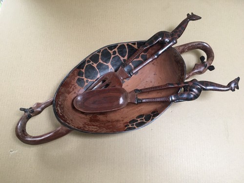 Vintage african wooden - african, bowl