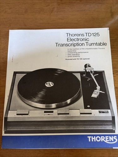 Thorens td125 turntable record - thorens,