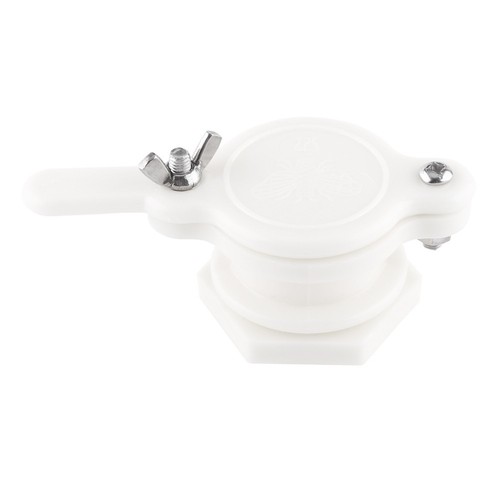 Plastic bee honey tap - (white)plastic,