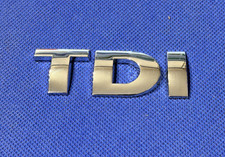 VW TDi - CAR BADGE / EMBLEM - REQUIRES NEW ADHISIVE TO REAR