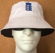 ENGLAND 3 LIONS  SUN HAT BUCKET ASHES SUMMER FOOTBALL EUROS WORLD CUP CRICKET