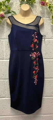 Gorgeous blue floral dress - blue,