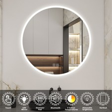 Round Bathroom LED Mirror with
