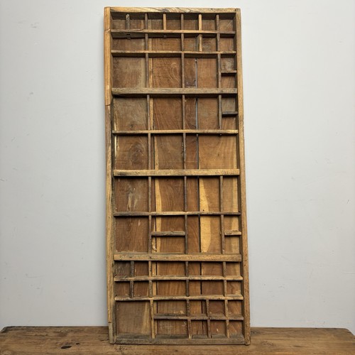 Vintage wooden printers tray - printers,