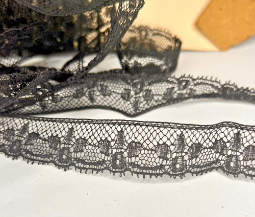 Antique french chantilly lace - antique,